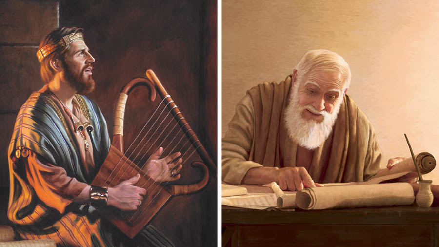 Mme ndise: 1. Edidem David ke ebre harp ke ọkwọ ikwọ. 2. Prọfet Daniel ke okot ikpan̄wed Abasi.