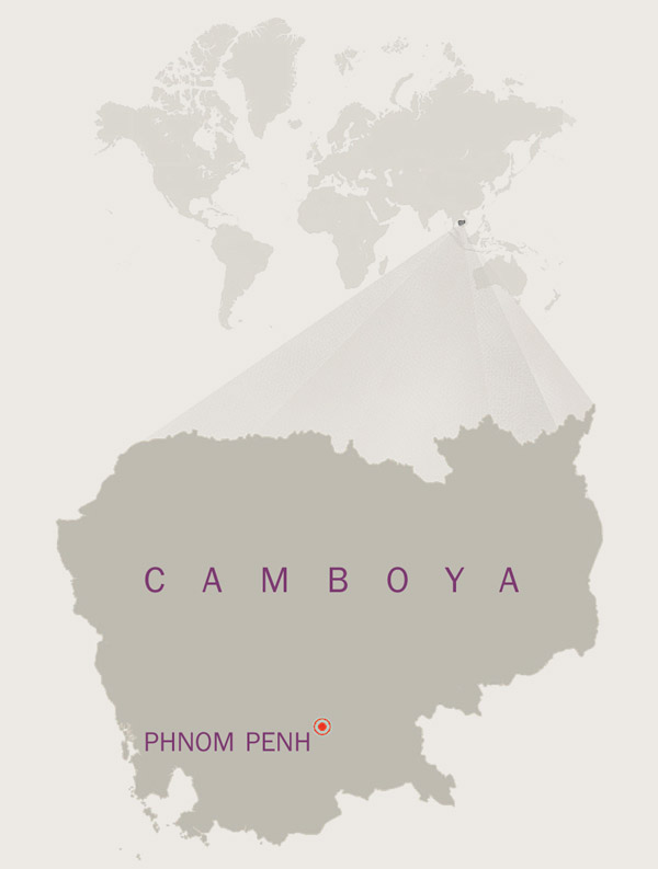 Mapa Camboya puruɗebema