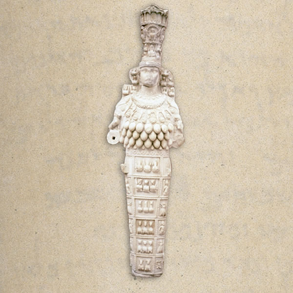A statue of the Ephesian goddess Artemis