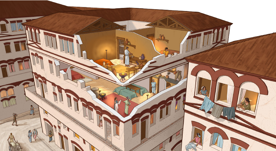 Apartment Buildings in Ancient Rome