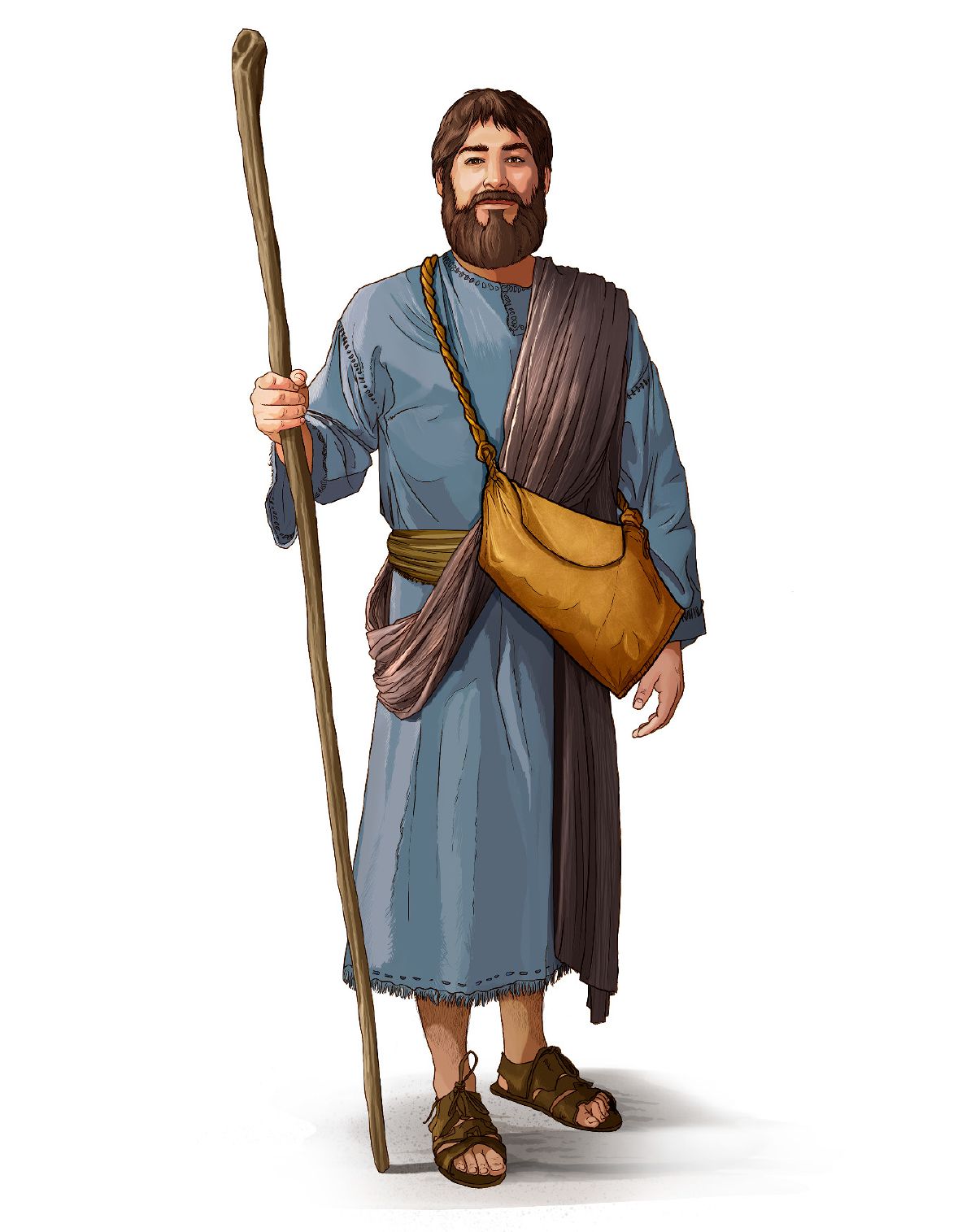 Staff and Food Pouch