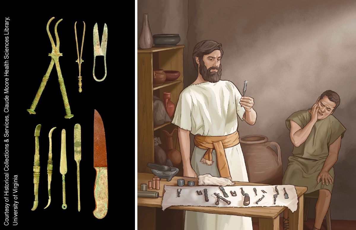 A Physician and Some of His Equipment