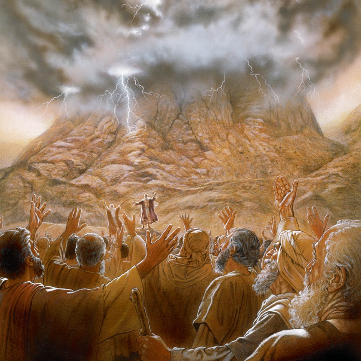 Moses and the Israelites at Mount Sinai