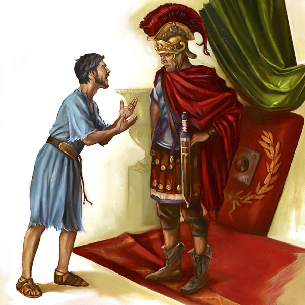 Paul’s nephew speaking to Claudius