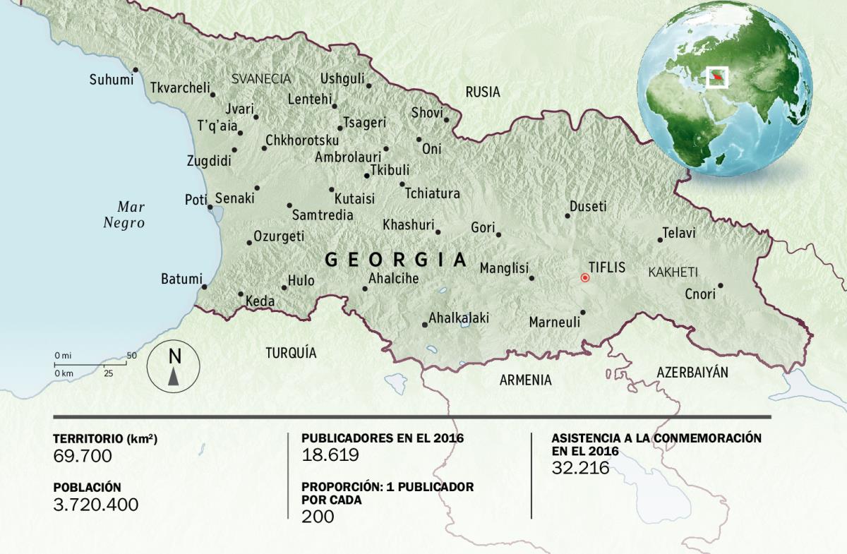 Mapa de Georgia
