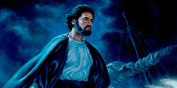 Jeesus tormisel ööl Galilea merel.