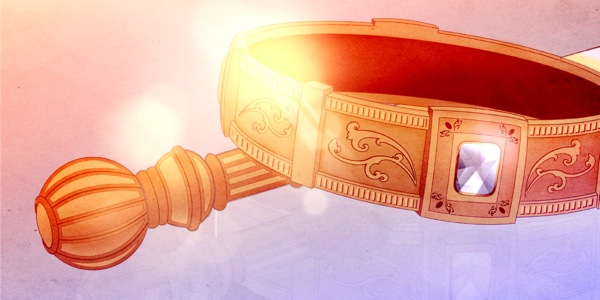 تاج و عصای سلطنتی پادشاه