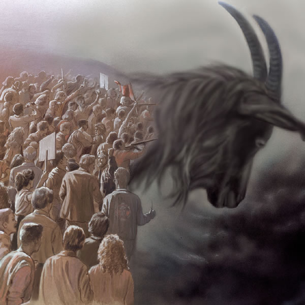 گروهی از مردمان بی‌ایمان داوری می‌شوند و در زمرهٔ بزها شمرده می‌شوند