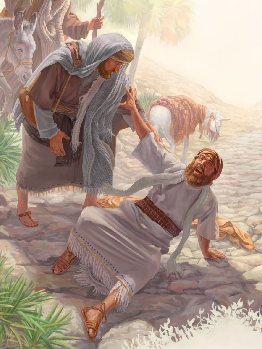 سولُس بعد از دیدن نوری درخشان نابینا شد