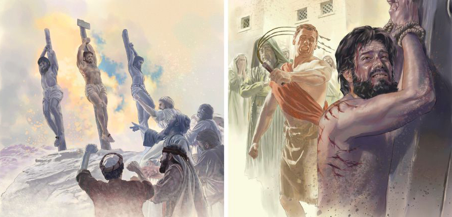 عيسی را شلاق می‌زنند و او را می‌كشند