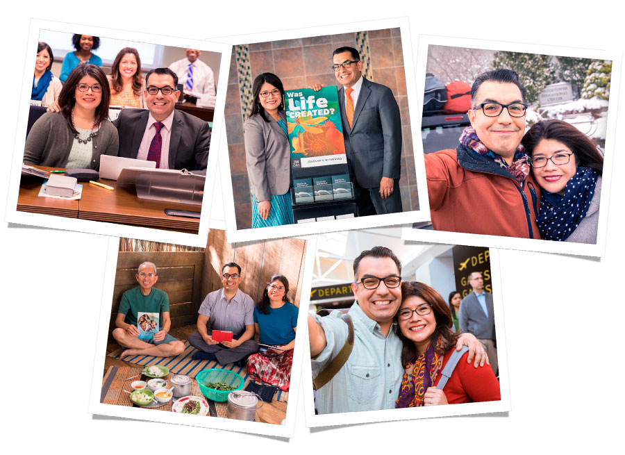 زوجی كه قبلاً در بيت‌ئيل خدمت می‌كردند،‏ در موعظهٔ عمومی شركت كرده‌اند،‏ به دورهٔ آموزشی برای بشارت‌دهندگان رفته‌اند و در محدودهٔ جديدشان با يک علاقه‌مند كتاب مقدّس را مطالعه می‌كنند