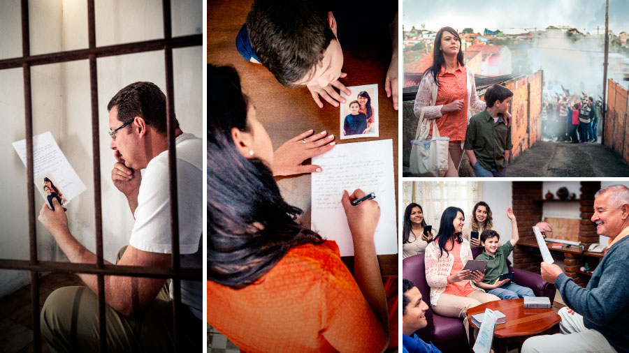 خواهری با وجود ناآرامی‌های سياسی همراه پسرش در يكی از جلسات شركت می‌كند و سپس نامه‌ای به شوهرش كه در زندان است می‌نويسد