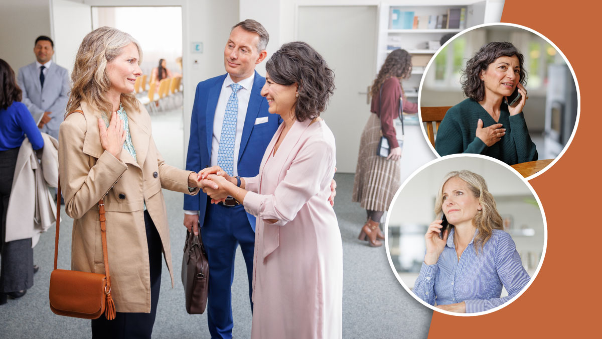 مجموعه‌ای از تصاویر:‏ ۱)‏ خواهری با خانمی که اجازه ندارد جزوی از جماعت بماند تماس می‌گیرد و او را به جلسه دعوت می‌کند.‏۲)‏ آن خواهر و شوهرش در جلسه به گرمی به آن خانم سلام می‌کنند.‏