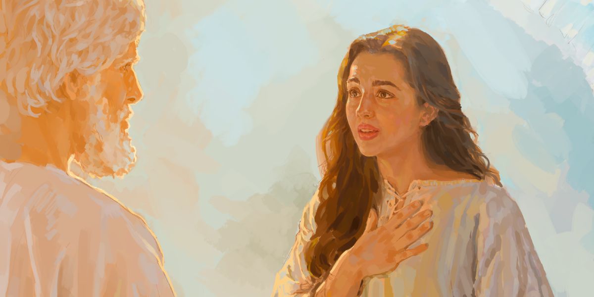 Angele Gabriel a lereban ébe María