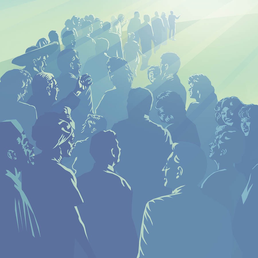 Des personnes d’âges différents et de différentes origines