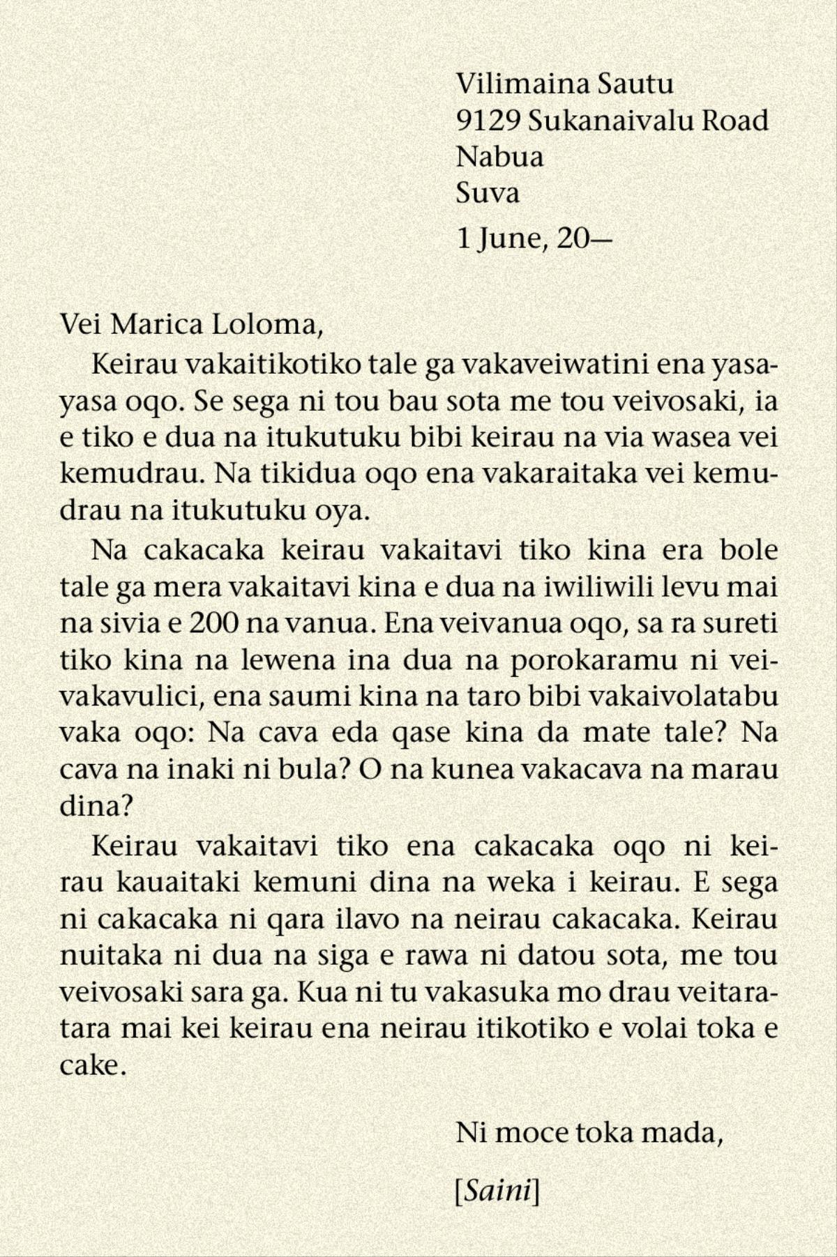 iYaloyalo ena tabana e 73