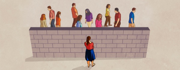 Un mur sépare une adolescente des gens qui pourraient l’aider