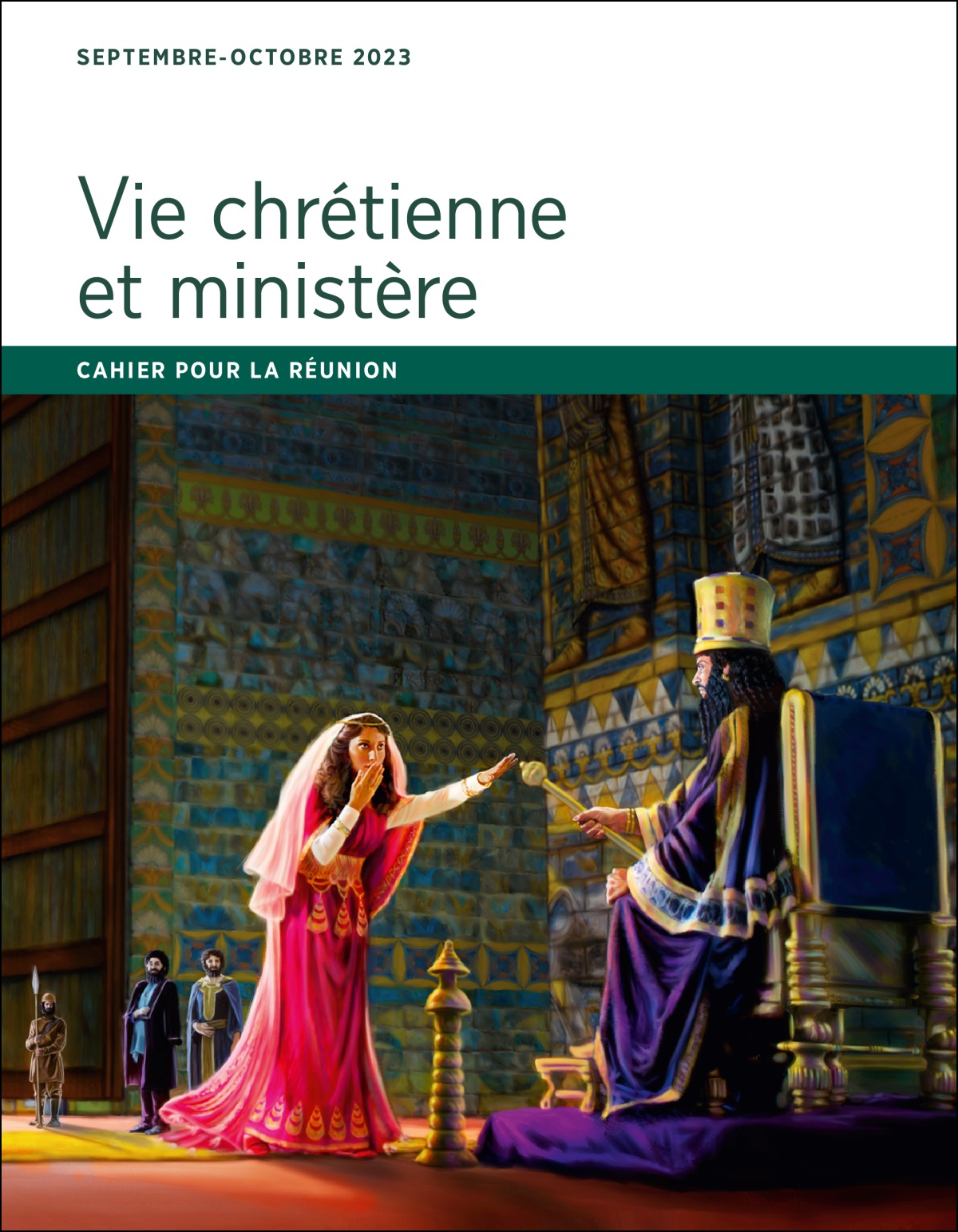 Cahier pour la réunion Vie chrétienne et ministère, septembre-​octobre 2023.