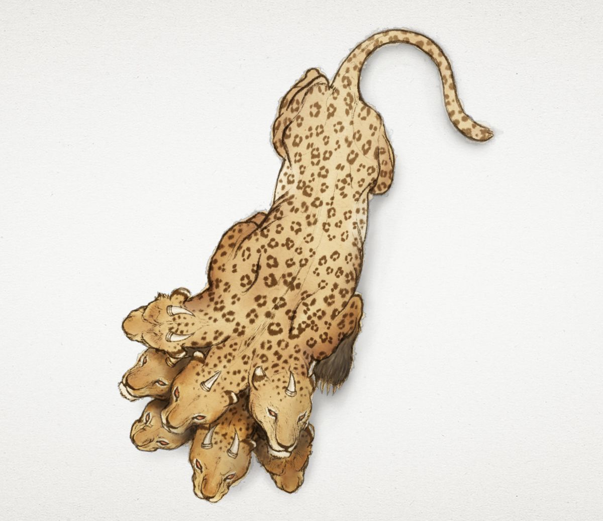 La bête sauvage à sept têtes et dix cornes