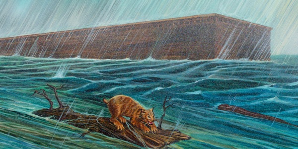L’arche flottant sur l’eau