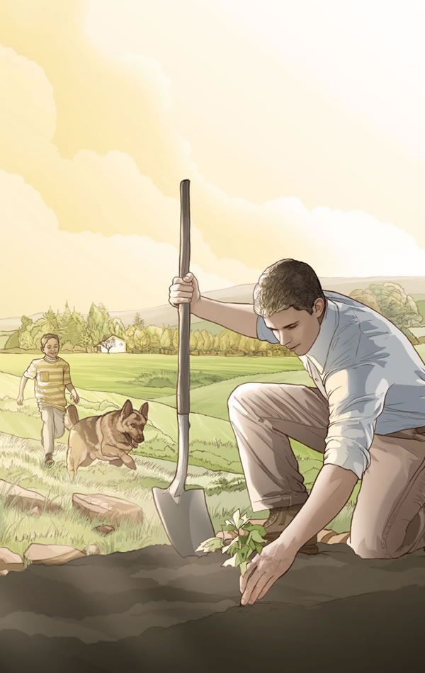 Ka aljanna hoore ndii leydi mo Allah fodi on, baabaajo no aawude leggal e ɓiɗɗo makko on no takko mo