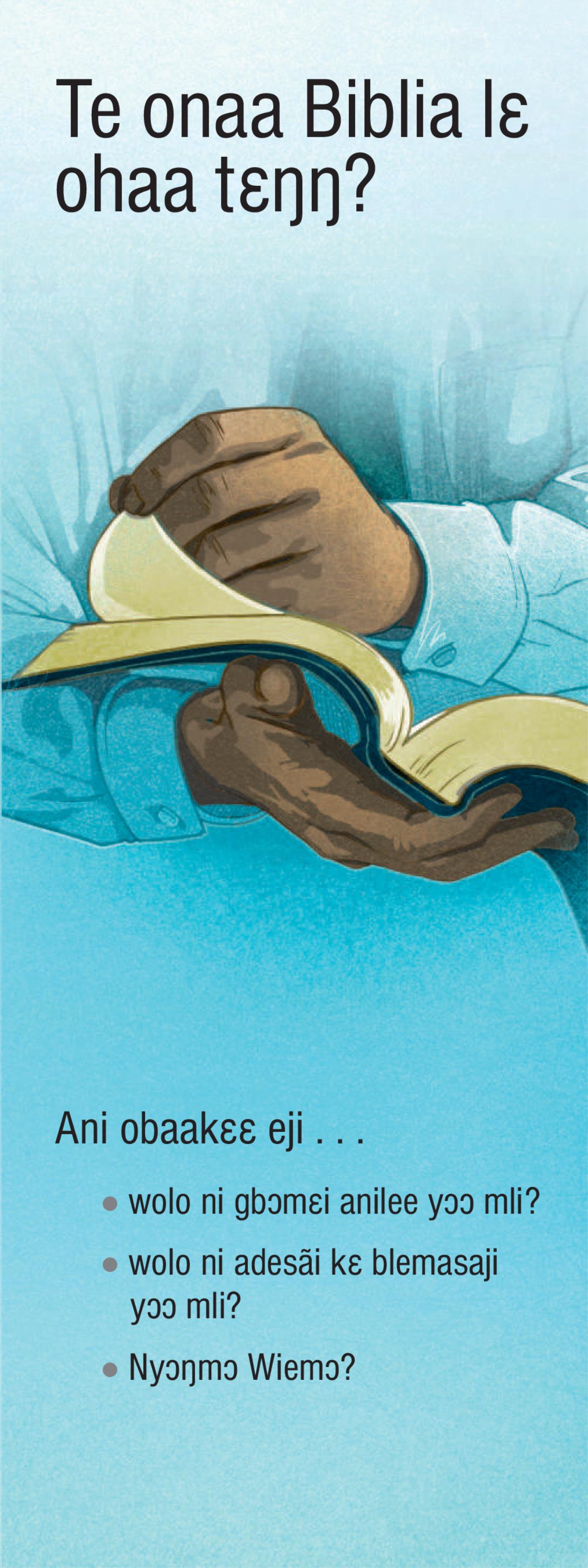Te Onaa Biblia Lɛ Ohãa Tɛŋŋ?