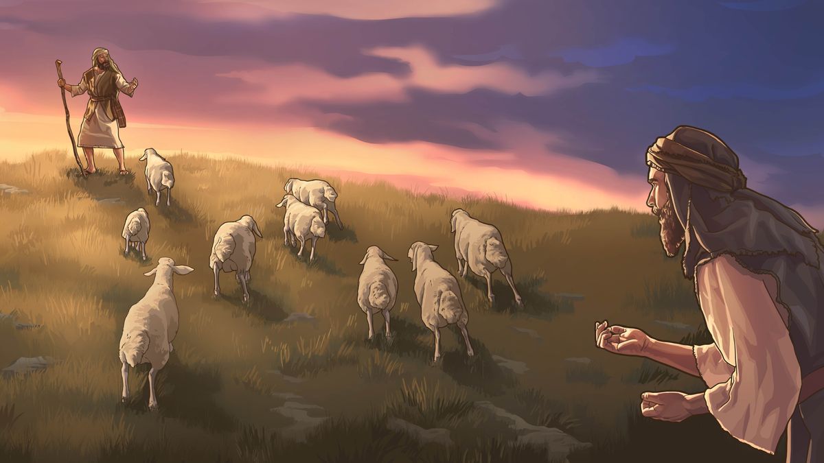 An bèrjé épi an étranjé ka kriyé menm twoupo mouton-an an menm tan. Sé mouton-an ka kouté vwa bèrjé-yo é ka suiv li.