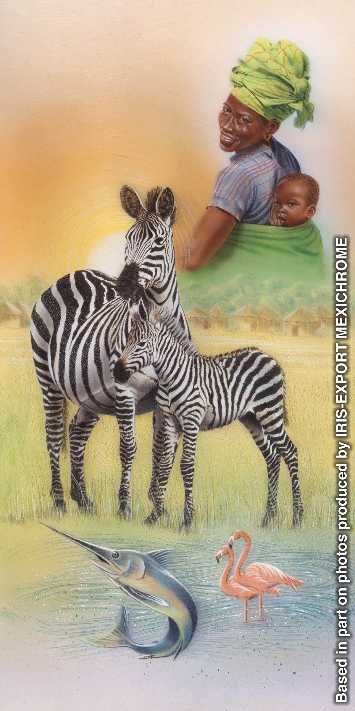 Seres humanos, animais, peixes e aves.