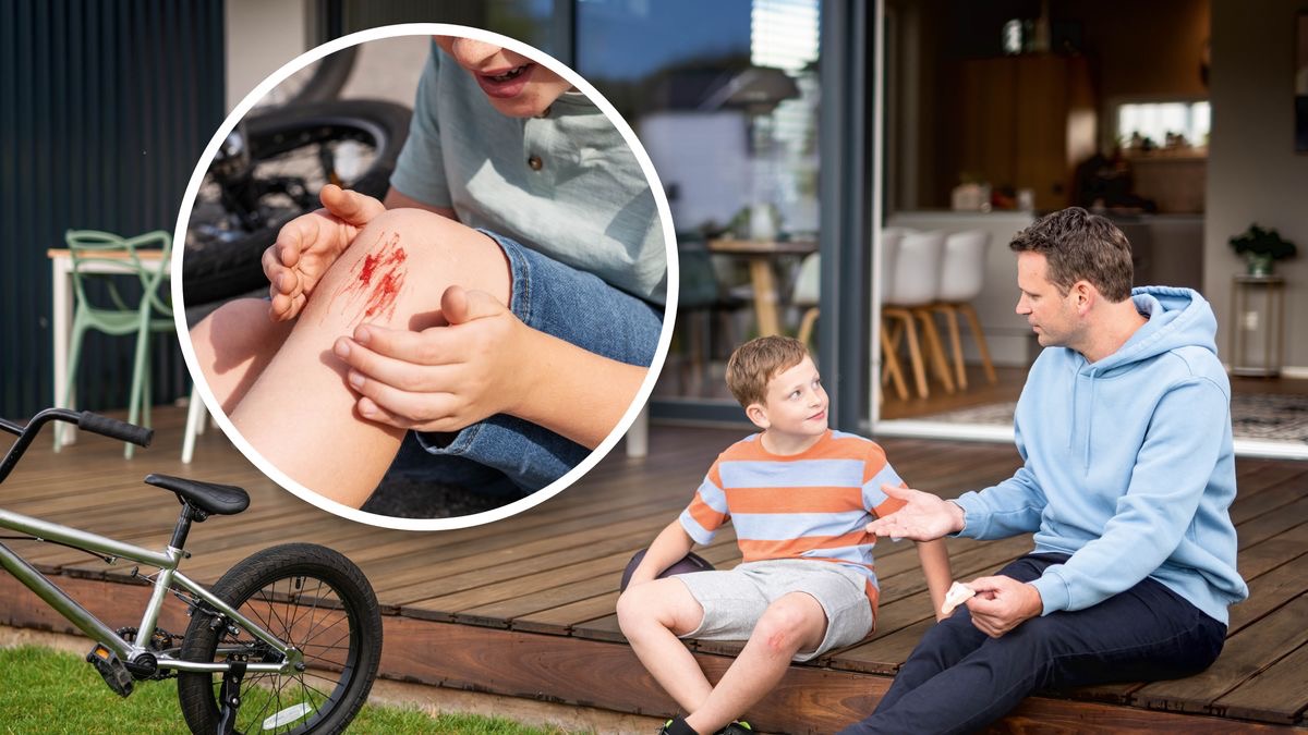 Ek bapui aplea puta lagim uloita. Tachea hatant bandage asa. Teach chitrant aslolea lhan chitrant, tea putache dimiek mar laglolo tem dakhoilam.