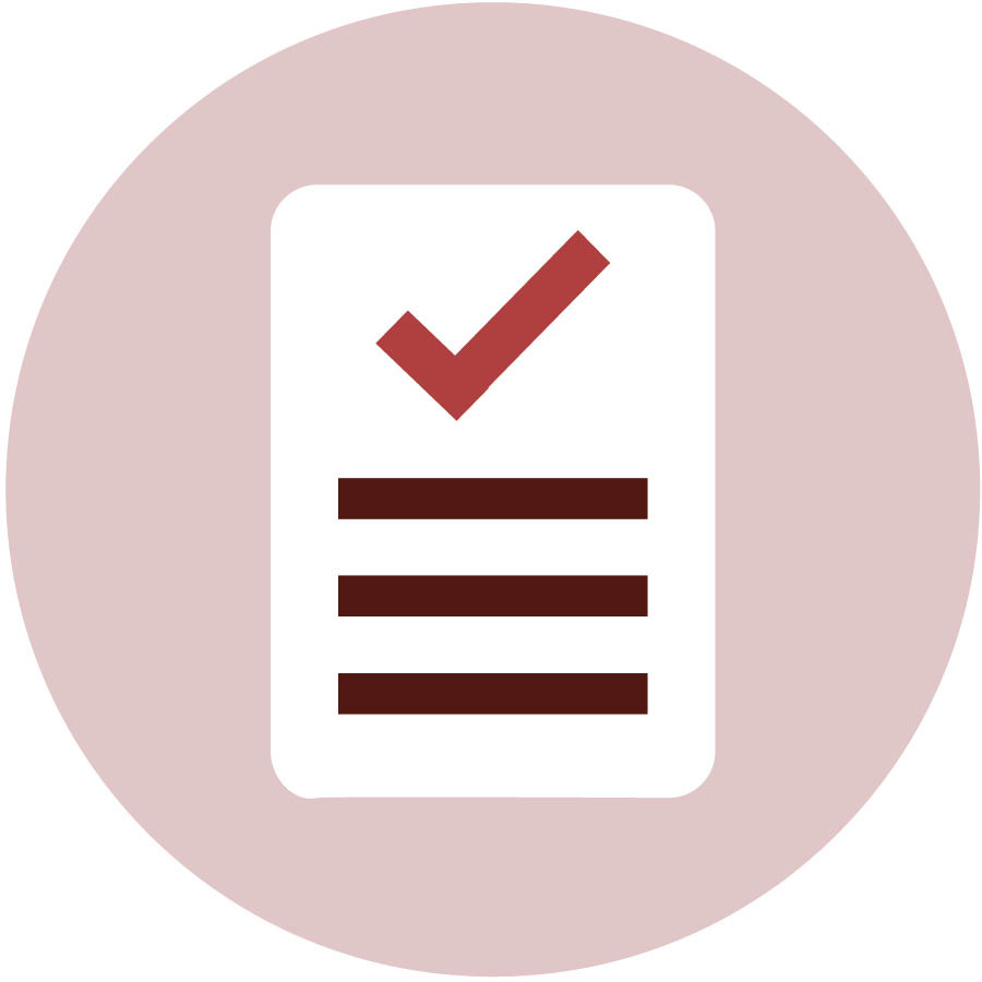 Eine Checkliste.