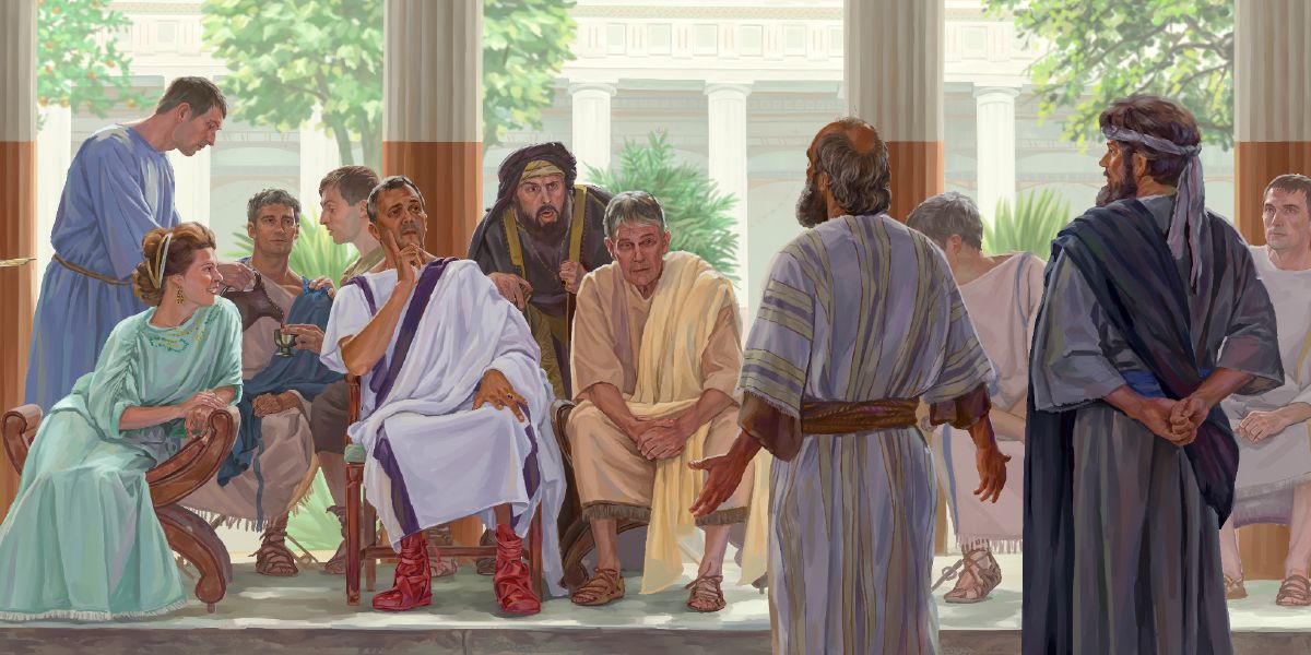Paulus und Barnabas vor Sergius Paulus