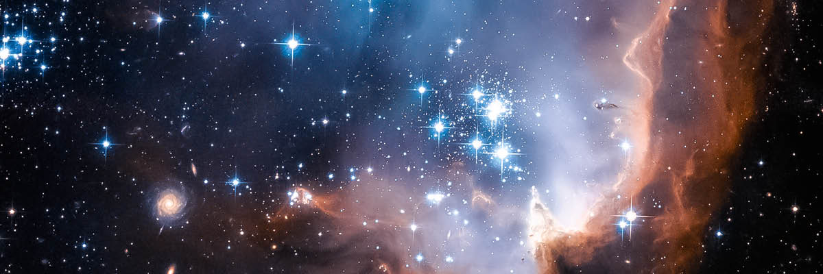 Ein Galaxienhaufen.