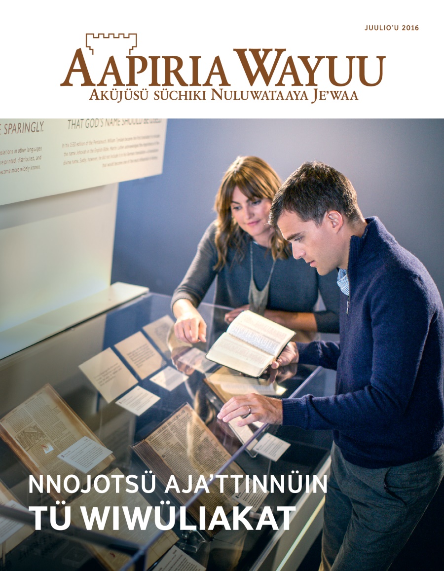 Aapiria Wayuu, Juulioʼu 2016