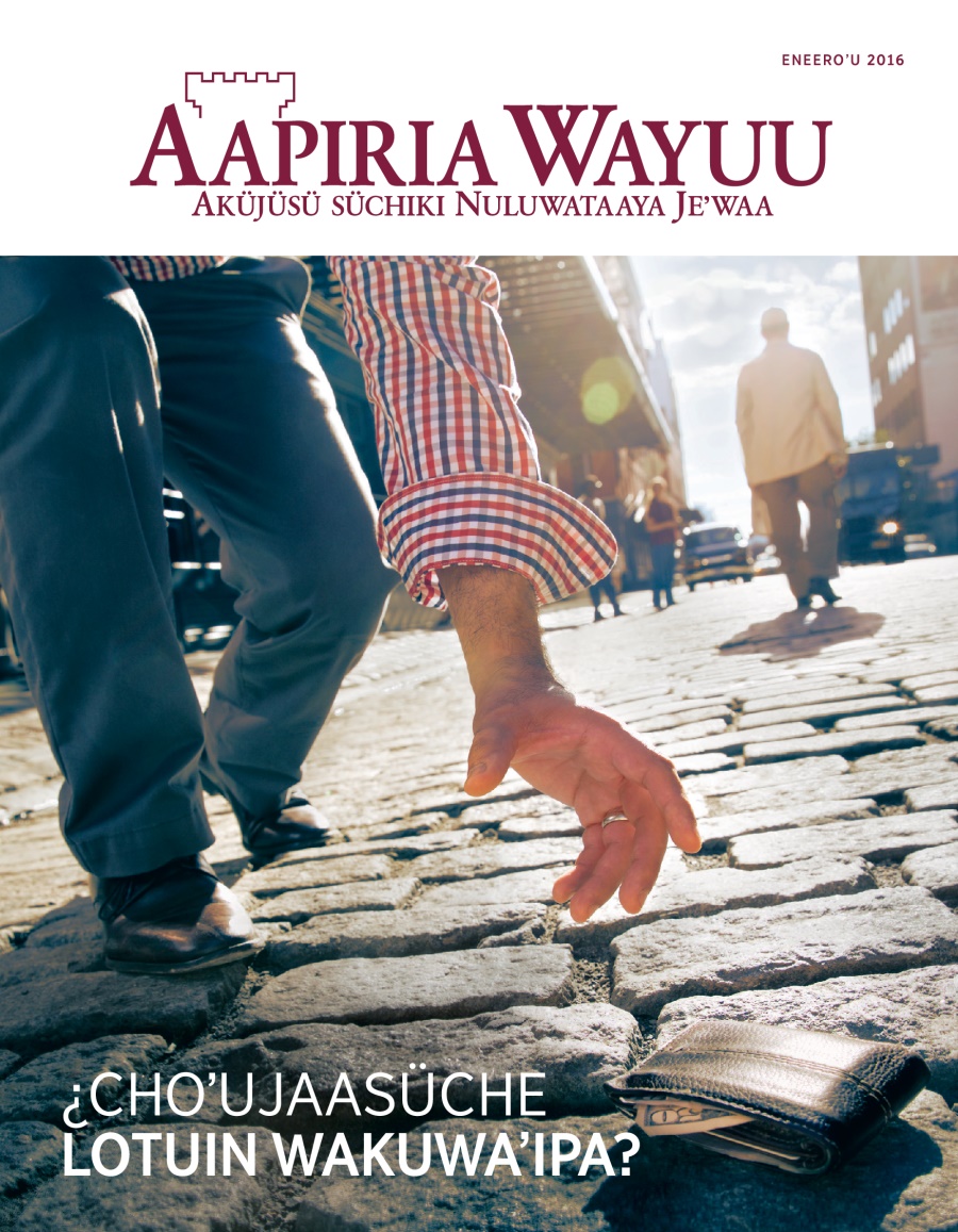 Aapiria Wayuu, eneeroʼu 2016 | ¿Choʼujaasüche lotuin wakuwaʼipa?