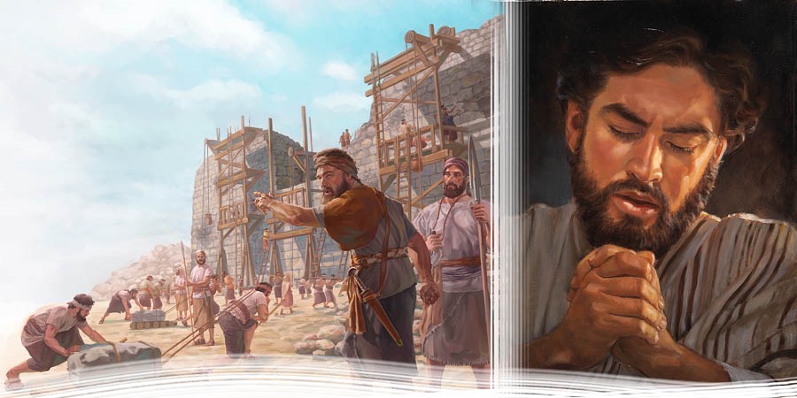 Nehemías odirihi umi traváho ojejapóva oñemopuʼã jey hag̃ua Jerusalén murálla ha omoĩ umi guárdia. Jesús oñemboʼe hína