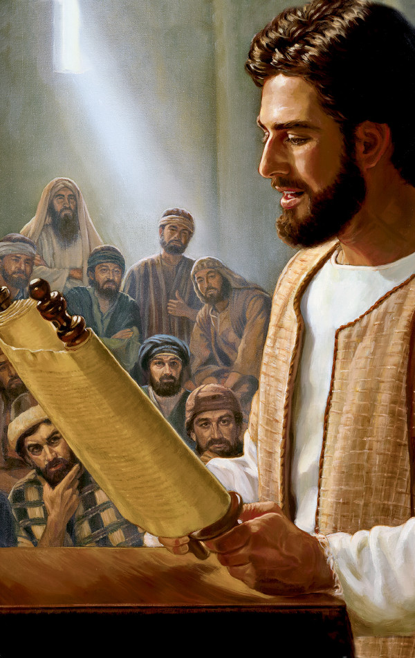 Jesús olee peteĩ rróllo pe sinagógape.