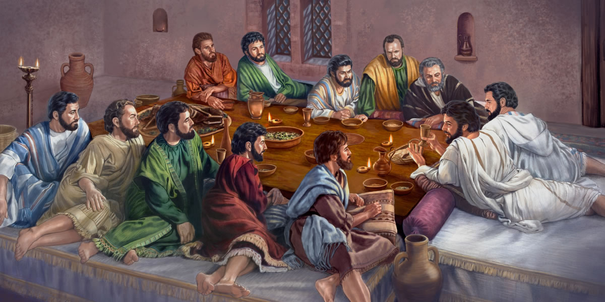Jesús omoñepyrũ pe Séna del Señór umi 11 ijapóstol osegívandi hendive