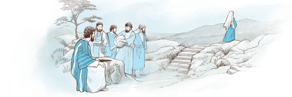 Jesús disipulokuéra ou jey pe póso oĩháme ha pe kuña samaritána oho