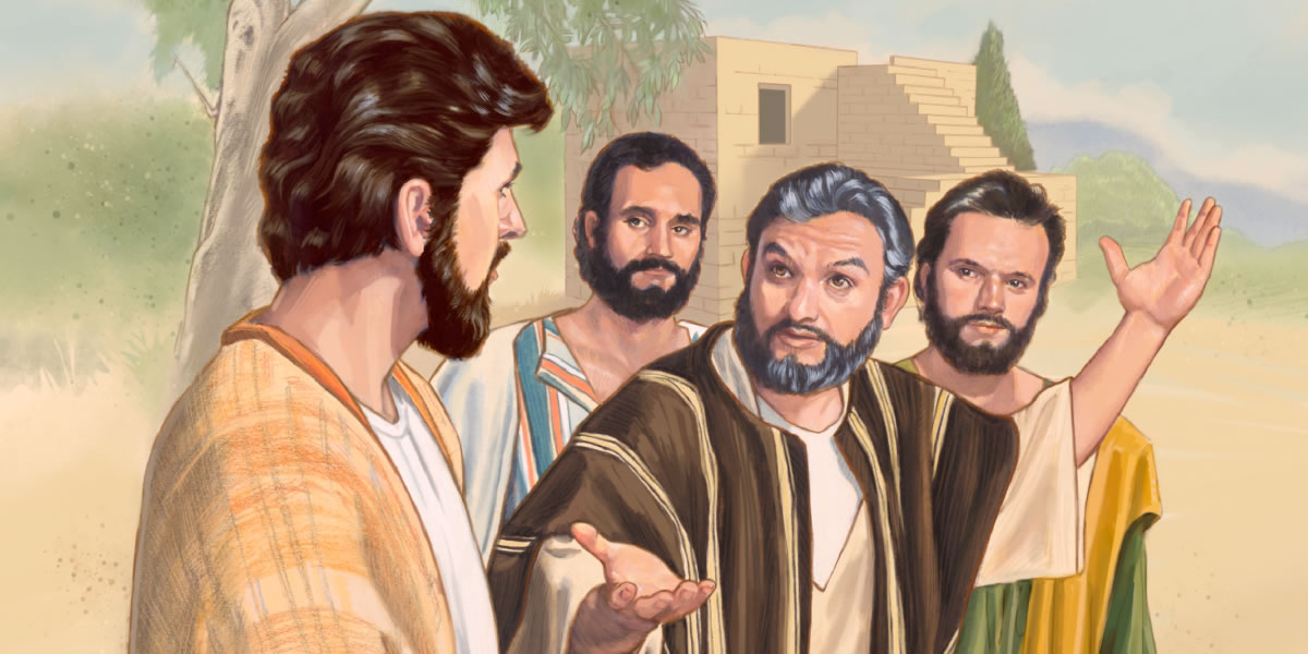 Pedro oñeʼẽ Jesúspe ha umi ótro apóstol omaña hesekuéra