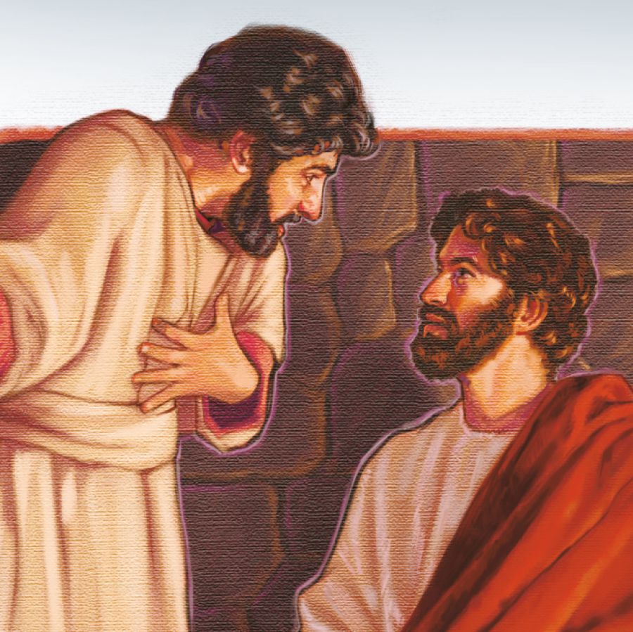 Pedro oporandu Jesúspe peteĩ mbaʼe