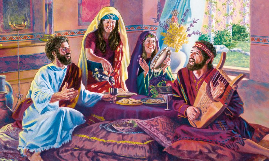 Jesús oĩ hína María, Marta ha Lázarondi