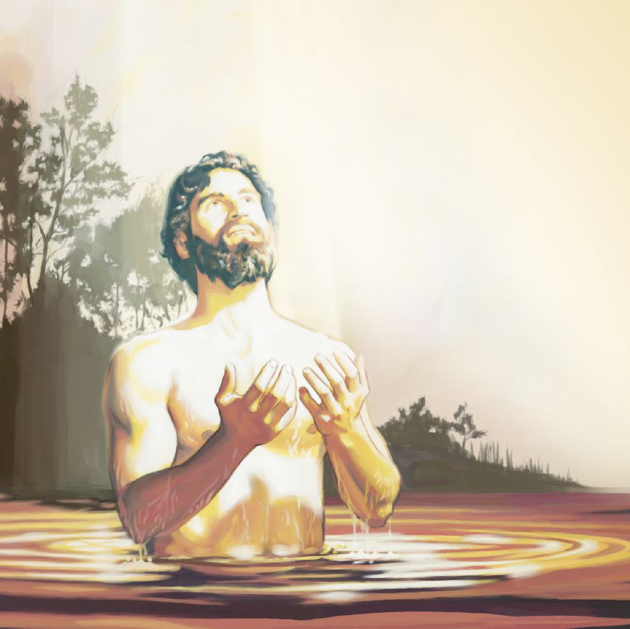 Ojevautisapamíre, Jesús omaña yvága gotyo ha oñemboʼe