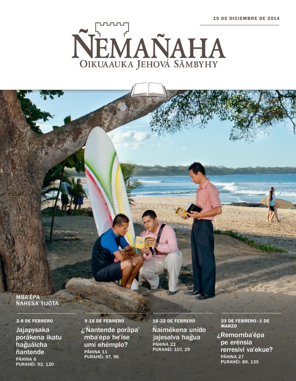 Ñemañaha ojestudiáva ape, 15 de diciembre de 2014