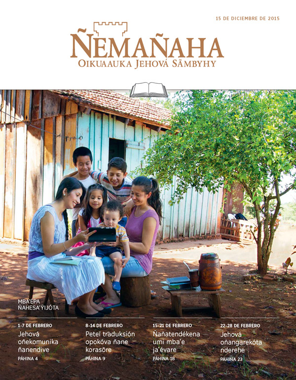 Ñemañaha ojestudiáva ape, 15 de deciembre de 2015