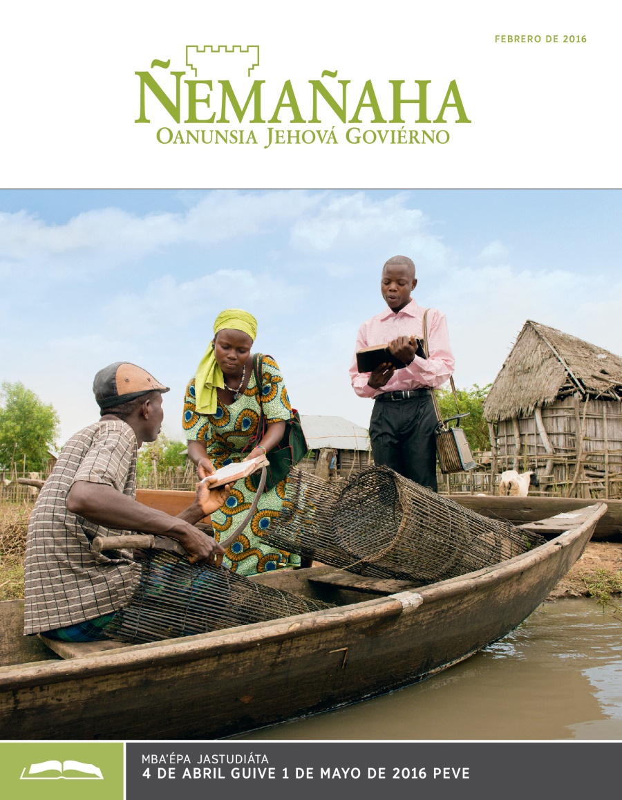 Ñemañaha ojestudiáva, febrero de 2016