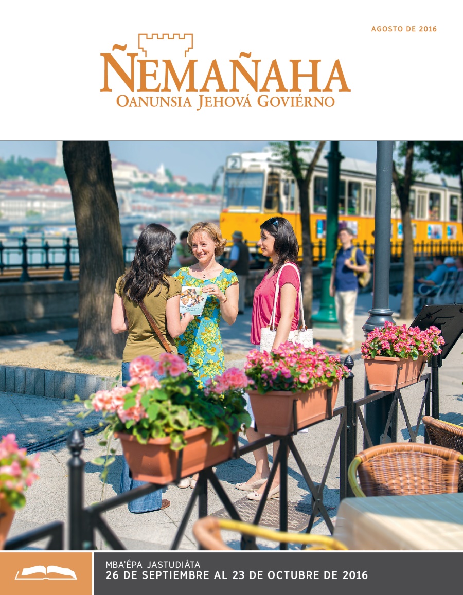 Ñemañaha ojestudiáva, agosto de 2016