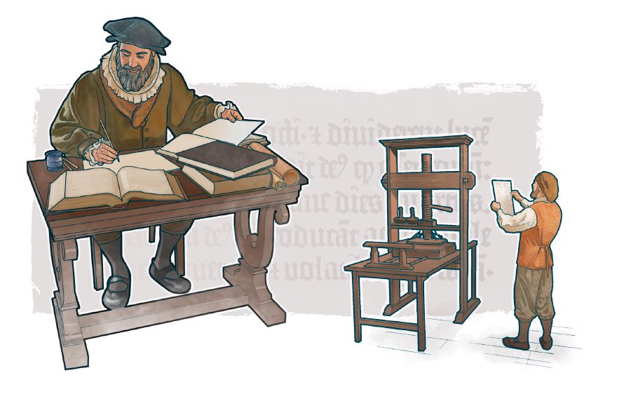 Peteĩ traduktór de la Biblia, ha peteĩva umi imprénta oñeinventa vaʼekue