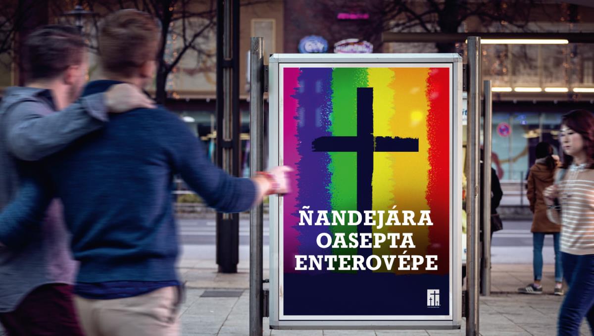Peteĩ kartél ohechaukáva pe iglésiape ojeaseptaha umi omosexuálpe