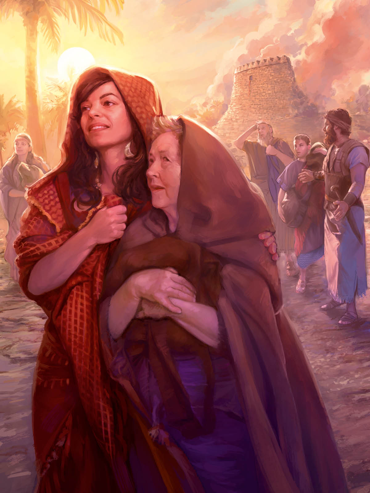 Rahab oñakarama peteĩ ipariénte ijedávare ohokuévo hikuái oñehundihágui pe siuda de Jericó. Umi ótro iparientekuéra oho hapykuéri.