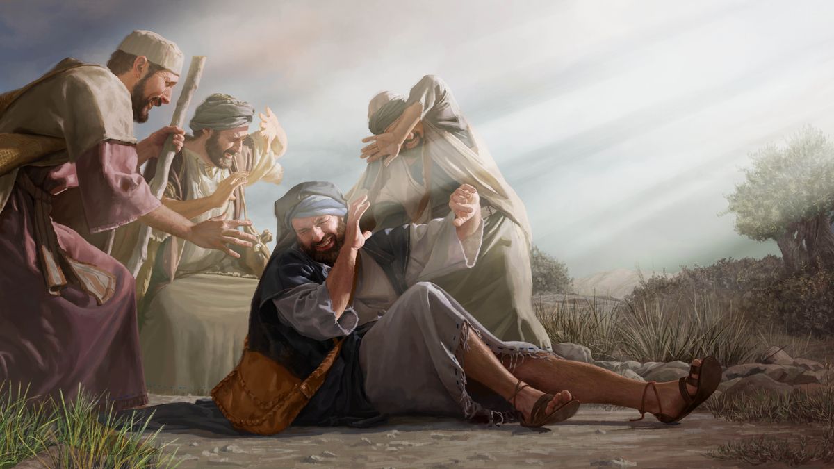 Saulo ha isosiokuéra omoʼã hova pórke omimbieterei pe lus ohesapéva hesekuéra yvága guive. Saulo hoʼa yvýpe ha opyta siégo.